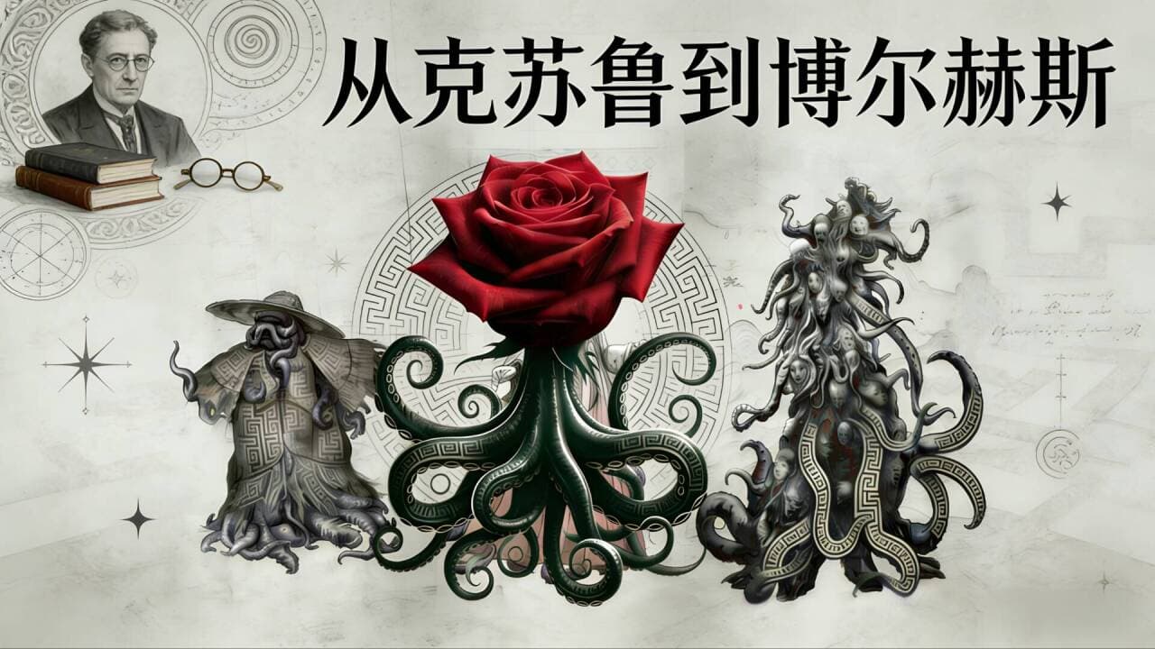 From Cthulhu to Borges: Cosmic Horror, Sublime Aesthetics, and Mythic Displacement in Modern Literature