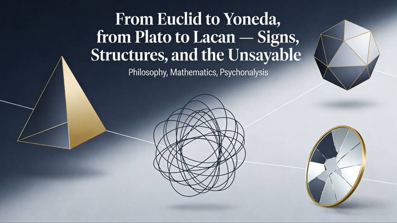From Euclid to Yoneda, from Plato to Lacan — Signs, Structures, and the Unsayable